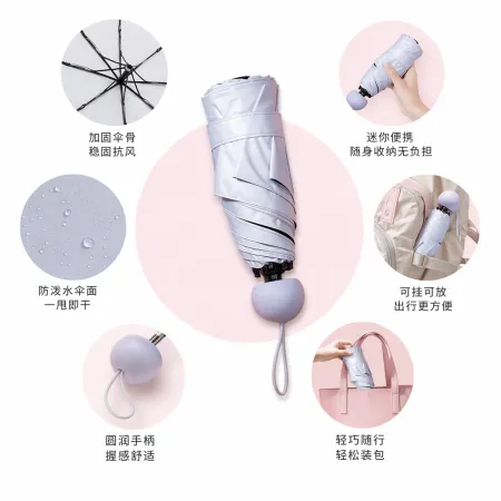 Smoky-gray blue all-weather automatic umbrella, waterproof, sun-proof, lightweight folding umbrella Smoky-gray blue all-weather automatic umbrella, waterproof, sun-proof, lightweight folding umbrella